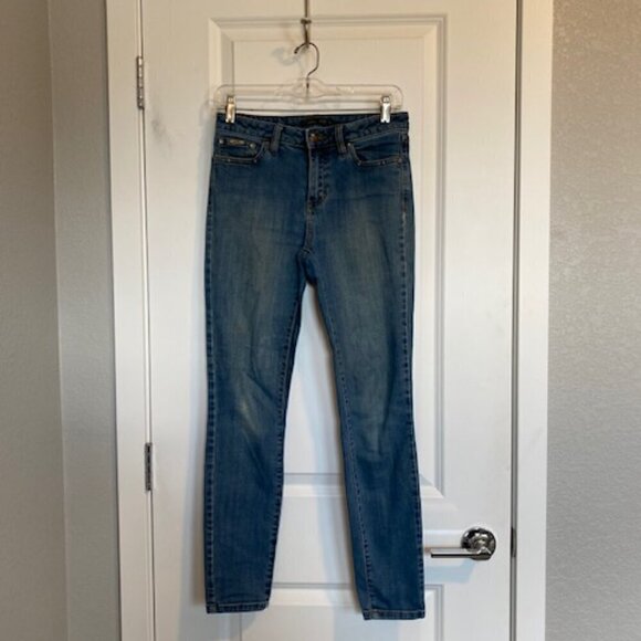 prAna Sienna Stretch Denim True Blue Skinny Jeans Size 4/27 - Picture 3 of 10